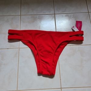 Red bikini bottom